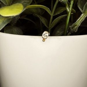 14k Gold + genuine sapphire “Sonata” threadless / press-fit end from Quetzalli